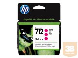 HP INC. HP 712 3-Pack 29-ml Magenta DesignJet Ink Cartridge