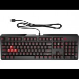 HP OMEN Encoder Cherry MX Red Angol billentyűzet fekete (6YW76AA) (6YW76AA)