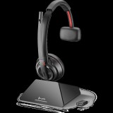HP Poly Savi 8210-M Microsoft Teams (USB Type-A) Wireless Headset - Fekete (8D3F1AA#ABB)