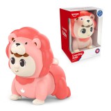 Huanger Happy World: Kúszó-Mászó Baba oroszlán jelmezben pink színben 13x17cm