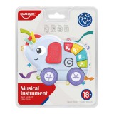 Huanger Happy World: Szolmizáló elefánt pajti készségfejlesztő bébijáték hang effektekkel