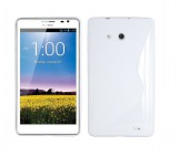 Huawei Ascend Mate 2, TPU szilikon tok, S-line, fehér