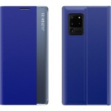 Huawei Honor 10X Lite, Oldalra nyíló tok, stand, hívás mutatóval, vékony csíkban, Wooze Look Inside, kék (113591) - Telefontok