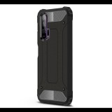 Huawei Honor 20 Pro, Műanyag hátlap védőtok, Defender, fémhatású, fekete (RS88911) - Telefontok