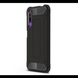 Huawei Honor 9X, Műanyag hátlap védőtok, Defender, fémhatású, fekete (RS90054) - Telefontok