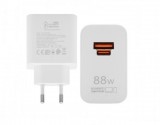 Huawei HW-200440E00 fehér gyári szuper gyors USB-A, Type-C töltő 88W 4.4A