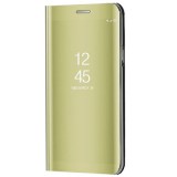 Huawei Mate 10 Lite, Oldalra nyíló tok, hívás mutatóval, Smart View Cover, arany (utángyártott) (RS75657) - Telefontok