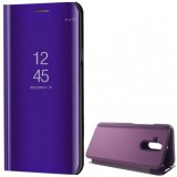 Huawei Mate 20 Lite, Oldalra nyíló tok, hívás mutatóval, Smart View Cover, lila (utángyártott) (RS82451) - Telefontok