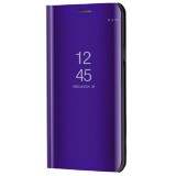 Huawei Mate 30 Lite, Oldalra nyíló tok, hívás mutatóval, Smart View Cover, lila (utángyártott) (89928) - Telefontok