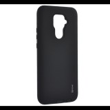 Huawei Mate 30 Lite, Szilikon tok, műanyag kerettel, közepesen ütésálló, Roar Rico Armor, fekete (RS91387) - Telefontok