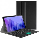 Huawei Mediapad T5 10 (10.1), Bluetooth billentyűzetes, mappa tok, Touch Pad, mágneses rögzítés, Wooze Simple Touch, fekete (101359) - Tablet tok