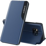 Huawei P20 Lite, Oldalra nyíló tok, stand, hívás mutatóval, Wooze FashionBook, kék (97081) - Telefontok