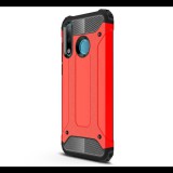 Huawei P30 Lite, Műanyag hátlap védőtok, Defender, fémhatású, piros (RS89721) - Telefontok