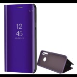 Huawei P30 Lite, Oldalra nyíló tok, hívás mutatóval, Smart View Cover, lila (utángyártott) (RS88353) - Telefontok