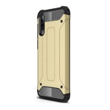 Huawei P30, Műanyag hátlap védőtok, Defender, fémhatású, arany (87580) - Telefontok