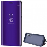 Huawei P30, Oldalra nyíló tok, hívás mutatóval, Smart View Cover, lila (utángyártott) (RS85156) - Telefontok
