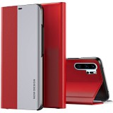 Huawei P30 Pro, Oldalra nyíló tok, stand, Wooze Silver Line, piros (104726) - Telefontok