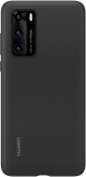 Huawei P40 (51993719) szilikon gyári fekete hátlap tok