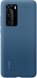 Huawei P40 (51993721) szilikon gyári kék hátlap tok