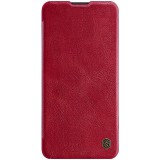 Huawei P40, Oldalra nyíló tok, Nillkin Qin, piros (RS94376) - Telefontok