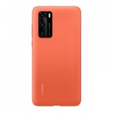 Huawei P40, Szilikon tok, narancs, gyári (RS97671) - Telefontok