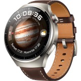 Huawei Watch 4 Pro Classic 48mm titanium szürke, barna bőrsszíjjal