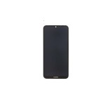 Huawei Y7 (2019) kompatibilis LCD modul kerettel, OEM jellegű, fekete, Grade S+