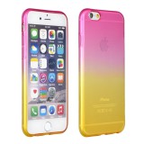 Huawei Y7, TPU szilikon tok, ultravékony, Forcell Ombre, pink/arany (63693) - Telefontok