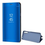 Huawei Y8p, Oldalra nyíló tok, hívás mutatóval, Smart View Cover, kék (utángyártott) (RS98347) - Telefontok