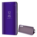 Huawei Y8p, Oldalra nyíló tok, hívás mutatóval, Smart View Cover, lila (utángyártott) (RS97788) - Telefontok