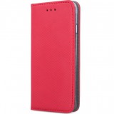 Huawei Y8p, Oldalra nyíló tok, stand, Smart Magnet, piros (92119) - Telefontok