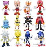 Huayi Jie Ming Board Co. Ltd. 12 db-os Sonic a sündisznó jellegű figura szett Krémnyuszival