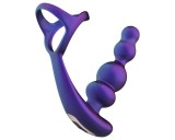 Hueman Stellar Force - anál vibrátor és péniszgyűrű (lila)