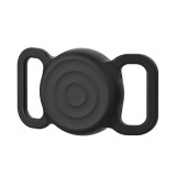 Hurtel AirTag szilikon vízálló tok kutya vagy macska nyakörvhez - fekete