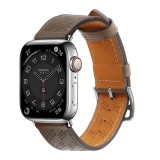 Hurtel Bőr csereszíj Apple Watch SE, 9, 8, 7, 6, 5, 4, 3, 2, 1 (41, 40, 38 mm) sötétbarna