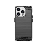 Hurtel Carbon tok iPhone 15 Pro - fekete