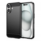 Hurtel Carbon tok iPhone 16 Plus - fekete