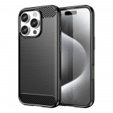 Hurtel Carbon tok iPhone 16 Pro Max - fekete