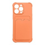 Hurtel Card Armor Case Pouch Cover for iPhone 11 Pro Card Wallet Silicone Air Bag Armor Case Orange