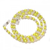 Hurtel Chain for glasses beads pendant green