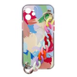 Hurtel Color Chain Case gel flexible elastic case cover with a chain pendant for iPhone 13 mini multicolour (4)