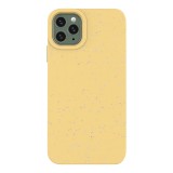 Hurtel Eco Case Case for iPhone 11 Pro Max Silicone Cover Phone Cover Yellow