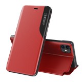 Hurtel Eco Leather View tok Elegáns flipes kihajtható tok Type tok Korckstand iPhone 13 Pro Max Red