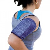 Hurtel Elastic fabric armband armband for running fitness M navy blue