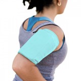 Hurtel Elastic fabric armband XL fitness running armband blue