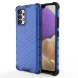 Hurtel Honeycomb case armored cover with a gel frame for Samsung Galaxy A03s (166.5) blue