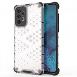 Hurtel Honeycomb case armored cover with a gel frame for Samsung Galaxy A73 transparent