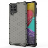 Hurtel Honeycomb case armored cover with a gel frame for Samsung Galaxy M53 5G black