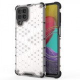 Hurtel Honeycomb case armored cover with a gel frame for Samsung Galaxy M53 5G transparent