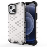 Hurtel Honeycomb tok ütésálló telefontok TPU Bumper iPhone 13 mini átlátszó